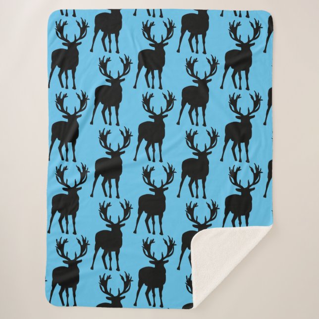 Cobertor Sherpa Deer Large Sherpa Blanket (Frente)