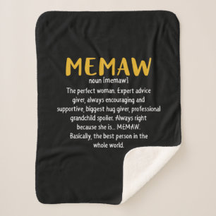 Cobertor Sherpa Definição da Arte Materna Memaw