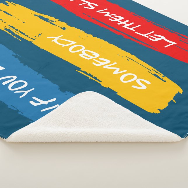 Cobertor Sherpa Deixe-Os Dormir (3/4)