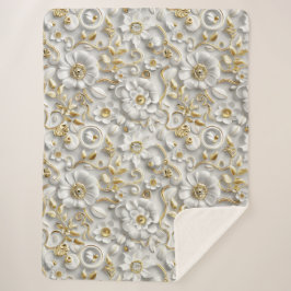 Cobertor Sherpa Delicate Floral