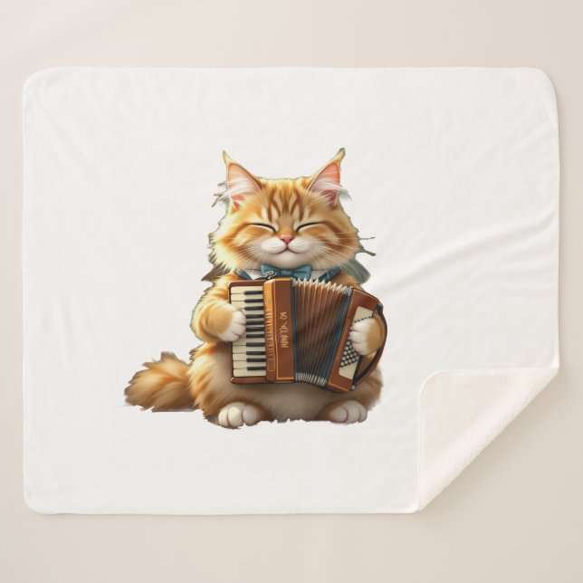 Cobertor Sherpa Der Akkordeon-Meister (Frente (Horizontal))