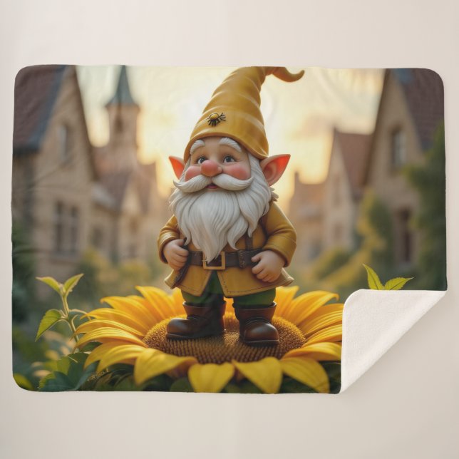 Cobertor Sherpa Der Bienenführer-Gnom – Hüter des Honigs (Frente (Horizontal))