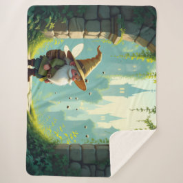 Cobertor Sherpa Der Bienenführer-Gnom – Hüter des Honigs