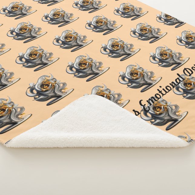 Cobertor Sherpa "Desdobramentos da Elegância do Ouro" (3/4)