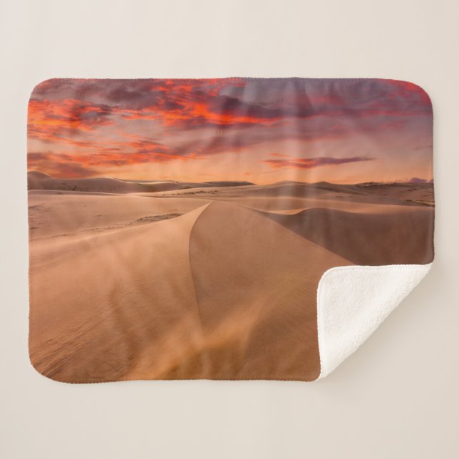 Cobertor Sherpa Desertos | Desert Emirados Árabes Unidos (Frente (Horizontal))