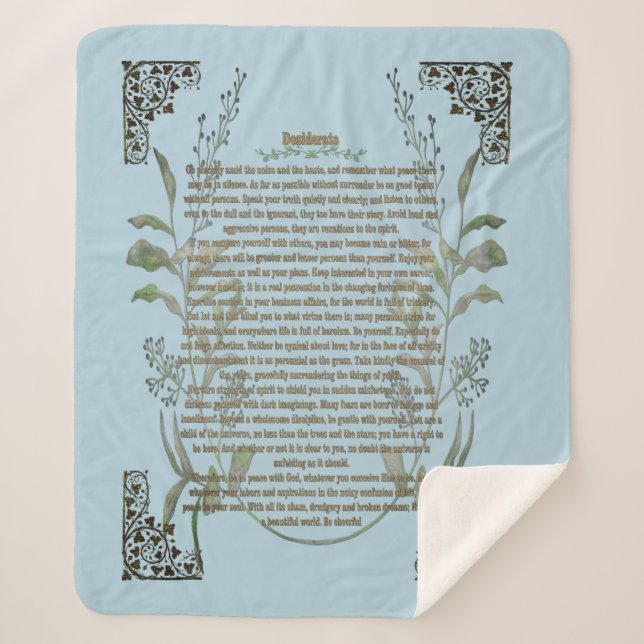 Cobertor Sherpa Desiderata (Frente)