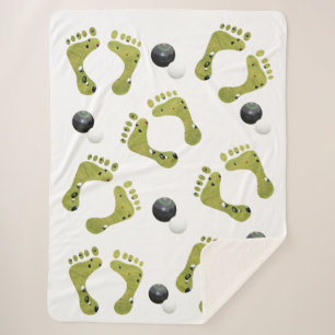 Cobertor Sherpa Design De Bolinhos Novelty Lawn, Grande Sherpa Bla