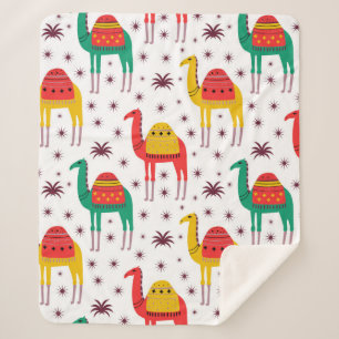 Cobertor Sherpa Design de cor plana do padrão de câmara