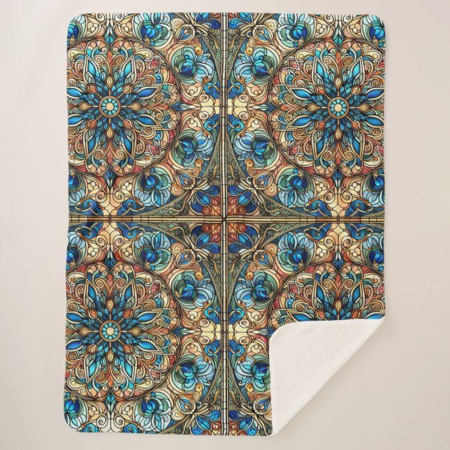 Cobertor Sherpa Design de Elaboração de Vidro Obtido (Frente)