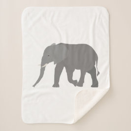 Cobertor Sherpa Design de elefante