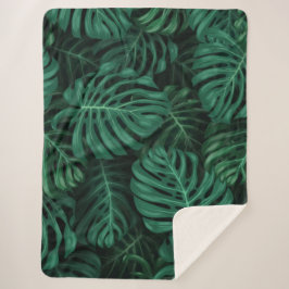 Cobertor Sherpa Design de floresta inspirada