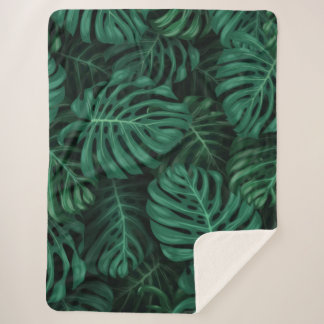 Cobertor Sherpa Design de floresta inspirada