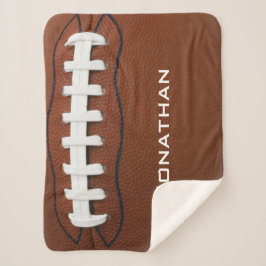Cobertor Sherpa Design de futebol Sherpa Blanket