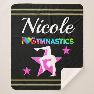 Cobertor Sherpa DESIGN DE GINÁSTICA PERSONALIZADA DE PINCO bonito