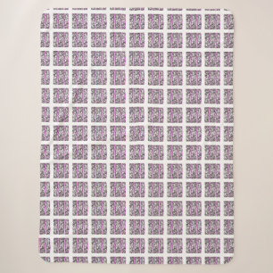 Cobertor Sherpa Design de Padrão Cruzado de Filigrana Roxo