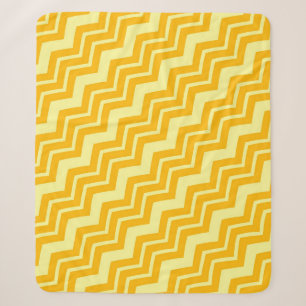 Cobertor Sherpa Design de padrão de vetor Zigzag amarelo