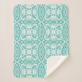 Cobertor Sherpa design geométrico na moda moderno