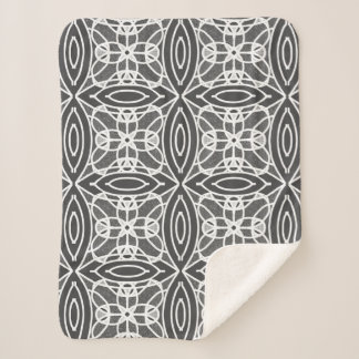 Cobertor Sherpa design geométrico na moda moderno