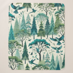 Cobertor Sherpa Design sem costura inspirada na natureza