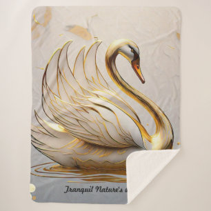 Cobertor Sherpa "Despertar Suave do Cisne"