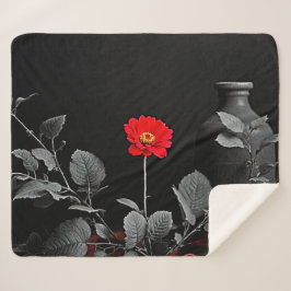 Cobertor Sherpa Despertar Vermelho Negrito