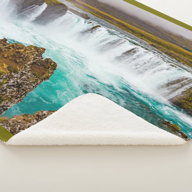 Cobertor Sherpa Deusa-cascata, Islândia (3/4)