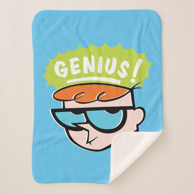 Cobertor Sherpa Dexter "Genius" Callout Graphic (Frente)