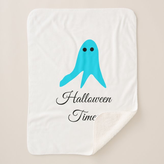 Cobertor Sherpa Dia das bruxas, dia das bruxas, escrivagem de fant (Frente)