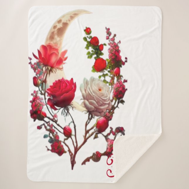 Cobertor Sherpa Dia das rosas  (Frente)
