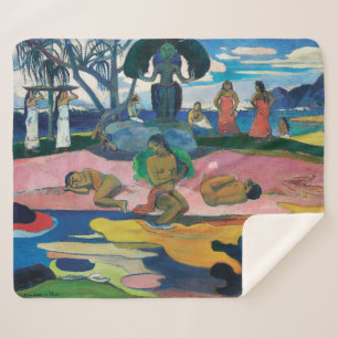 Cobertor Sherpa Dia de Deus Paul Gauguin