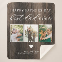 Dia de os pais Feliz Melhor Pai 3 Colagem de Fotos