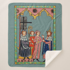 Cobertor Sherpa Dia do Hábito Engraçado Medieval