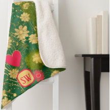 Dia do Namorados Elegante, monograma, musgo