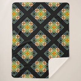 Cobertor Sherpa Diamond Crosses