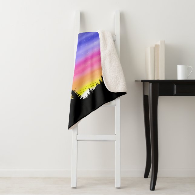 Cobertor Sherpa Diamond Night Sherpa Blanket (In Situ)