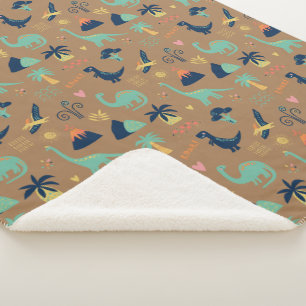 Cobertor Sherpa Dino Land