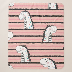 Cobertor Sherpa Dinossauros Cachorros de Cartoon vintage padrão s