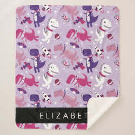 Cobertor Sherpa Dinossauros Espaciais, Dinossauros Bonitos, Estrel