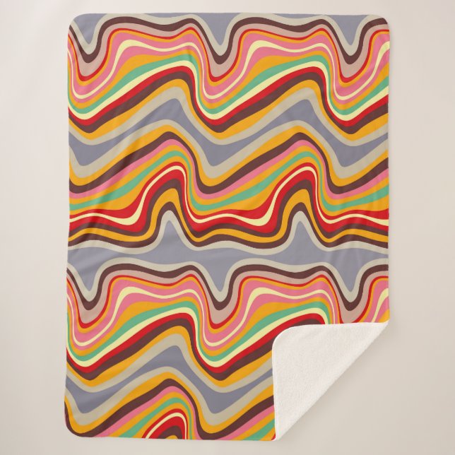 Cobertor Sherpa discoteca de onda retrorreflectora (Frente)