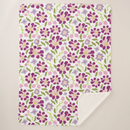 Cobertor Sherpa Ditsy floral