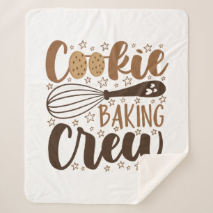 Cobertor Sherpa Diversão Cookie Baking Crew Design