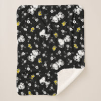Divertimento e flores do Snoopy & Woodstock