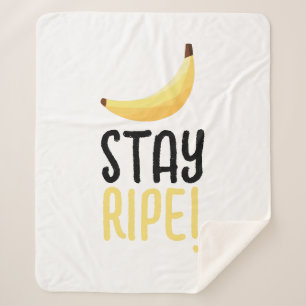 Cobertor Sherpa Dívidas Favoritas de Banana Retro Engraçadas Perso