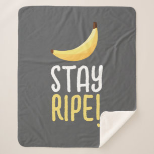 Cobertor Sherpa Dívidas Favoritas de Banana Retro Engraçadas Puns 