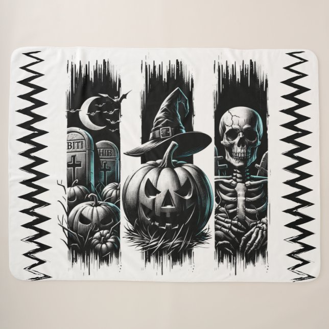 Cobertor Sherpa Dividir Sombras - Uma Trio de Terror (Frente (Horizontal))