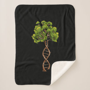 Cobertor Sherpa Dna Tree Of Life Science Genetics Biology Environm