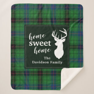 Cobertor Sherpa Doce Casa Tartan Davidson Xadrez Personalizada