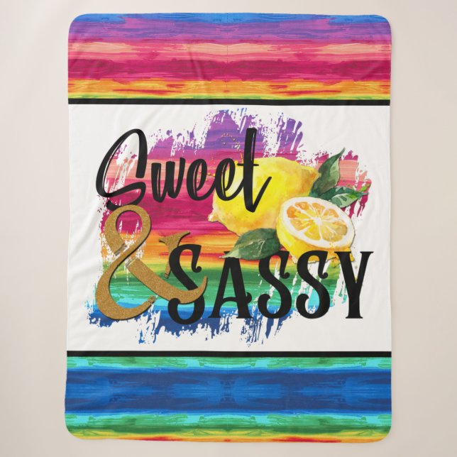 Cobertor Sherpa Doce e Sassy (Frente)