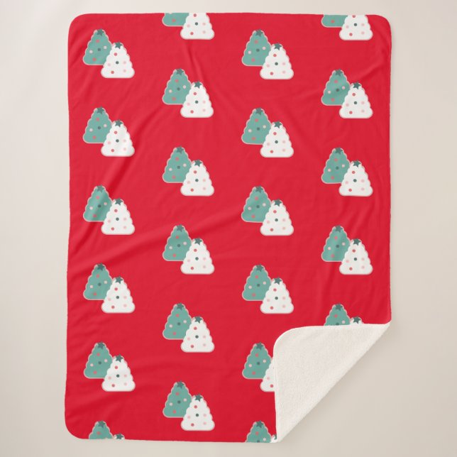 Cobertor Sherpa Doces de Natal Sprinkles Treatores (Frente)