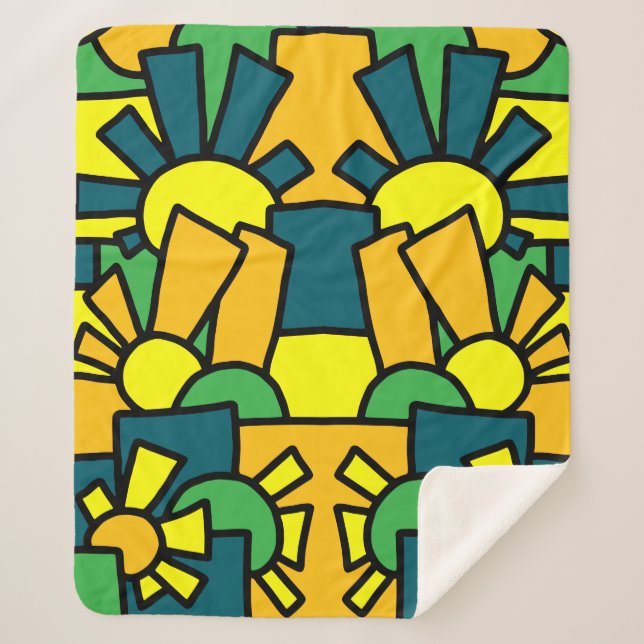 Cobertor Sherpa Dodle Festivo Art 42º (Frente)